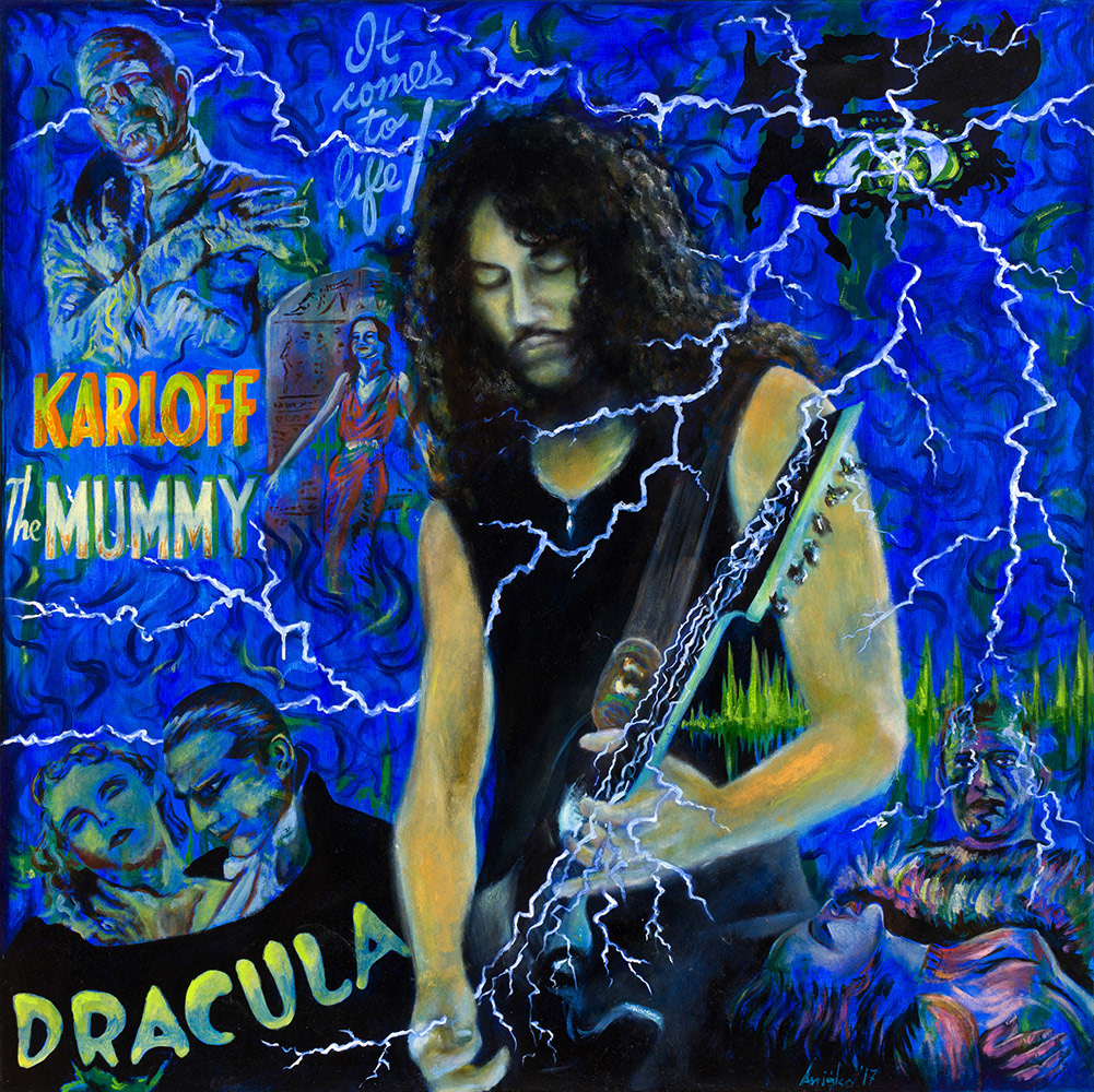 Kirk Hammett - Oil on Canvas