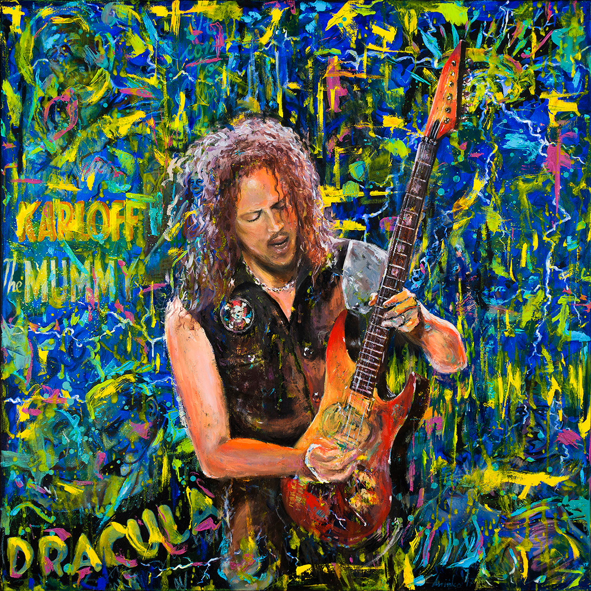 Kirk Hammett - Oil on Canvas