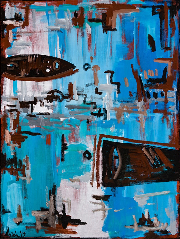 The Couple - Oil & Acrylic on Canvas