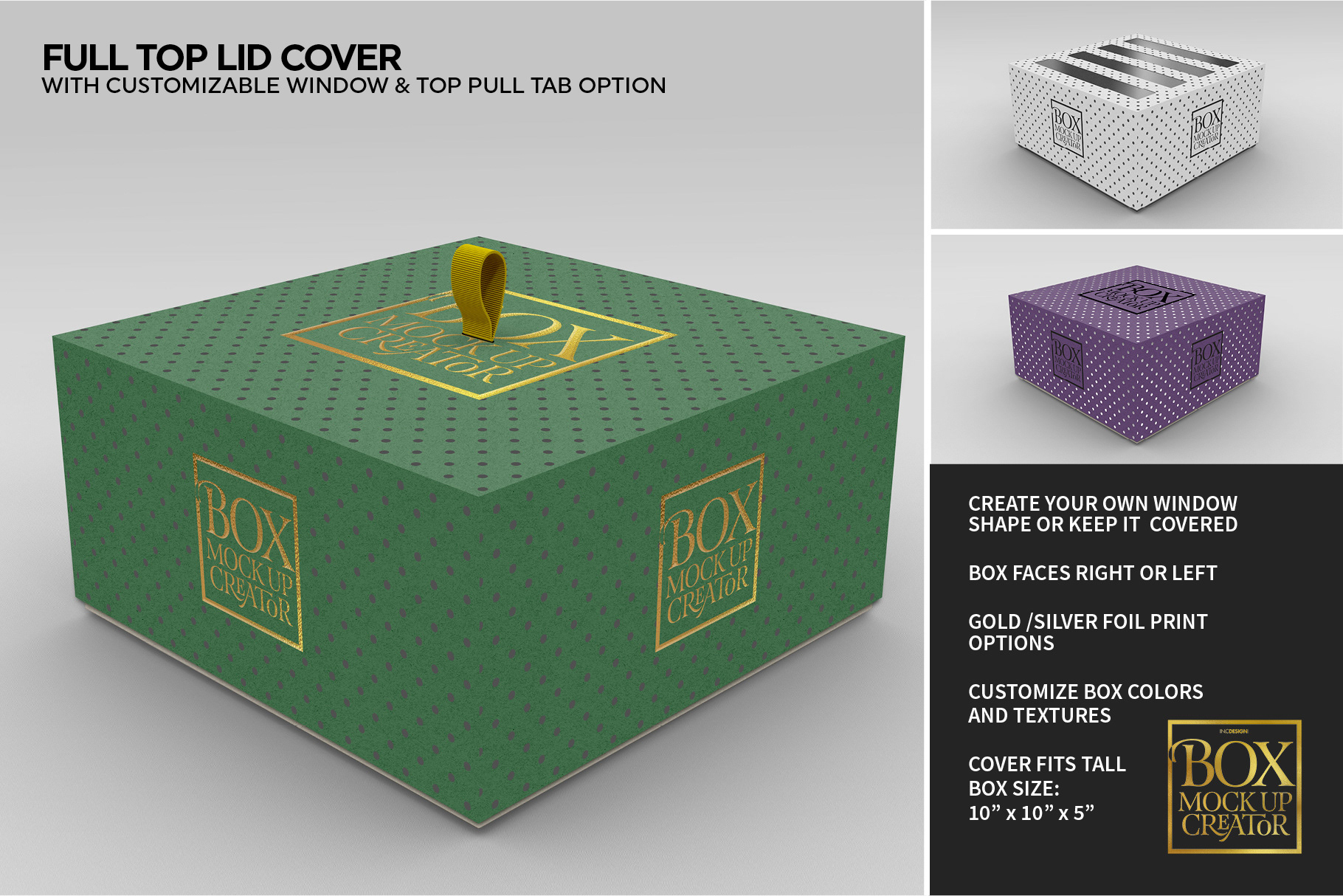 Download IN.C DESIGN STUDIO - Box Packaging Mockup Creator Square ...