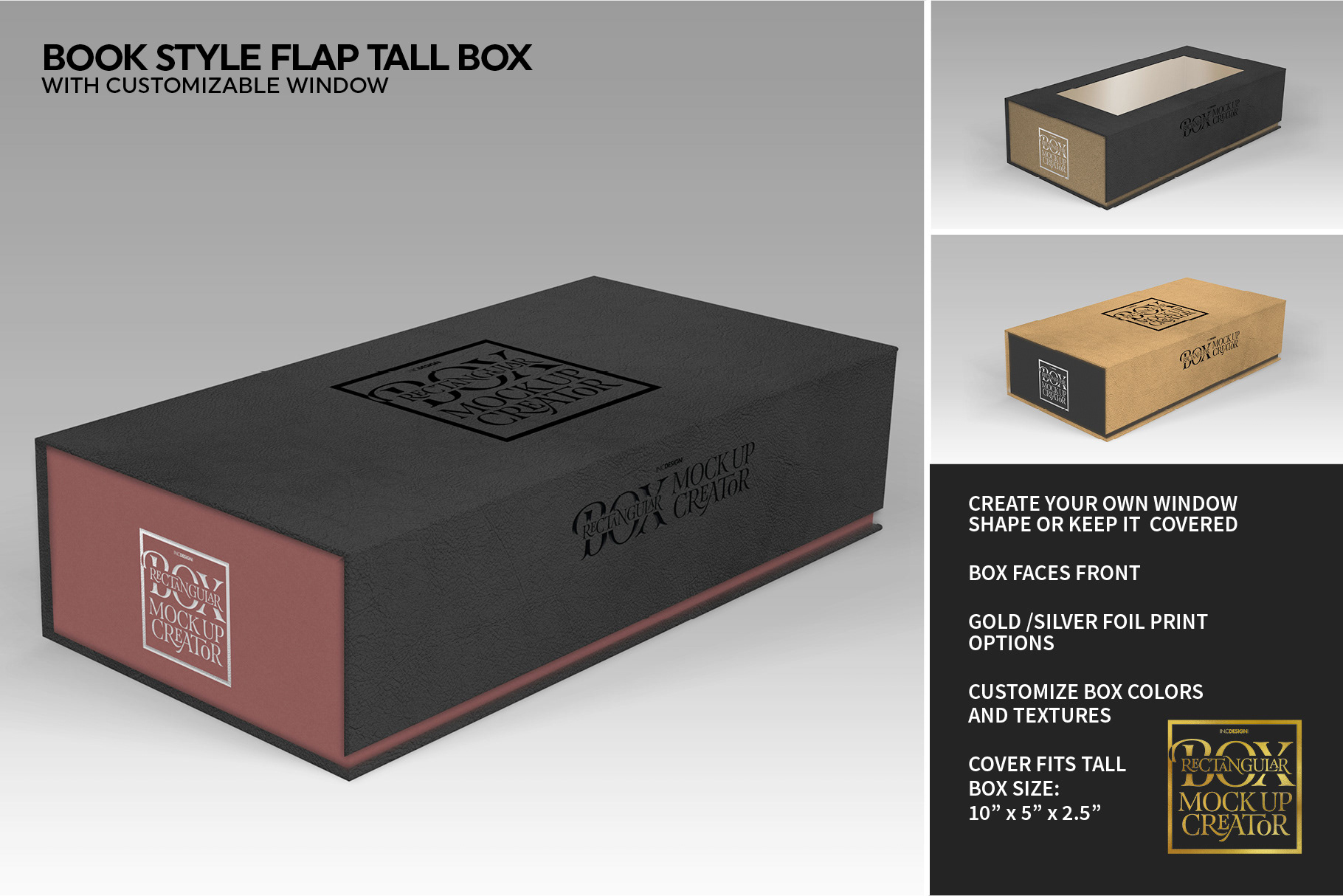 Download IN.C DESIGN STUDIO - Rectangular Box MockUp Creator