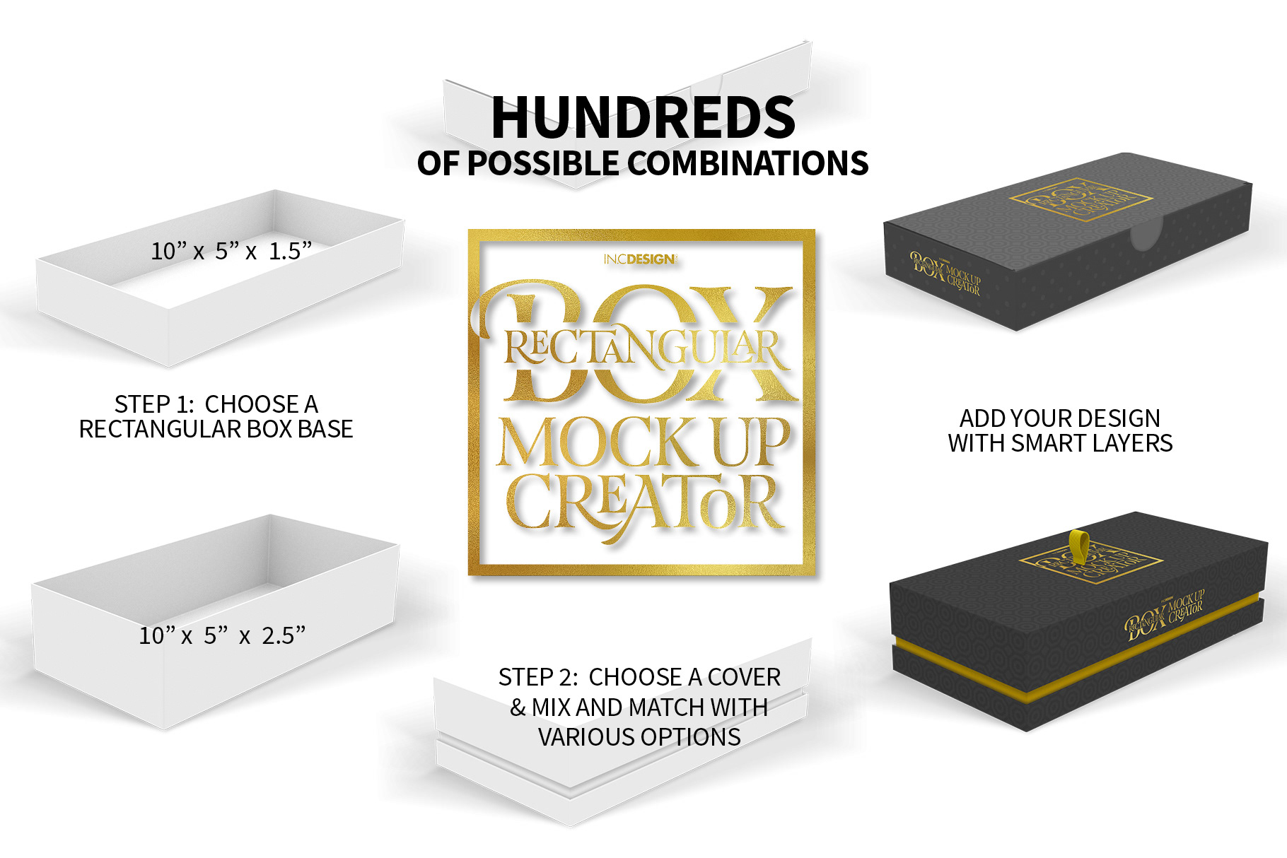 Download In C Design Studio Rectangular Box Mockup Creator