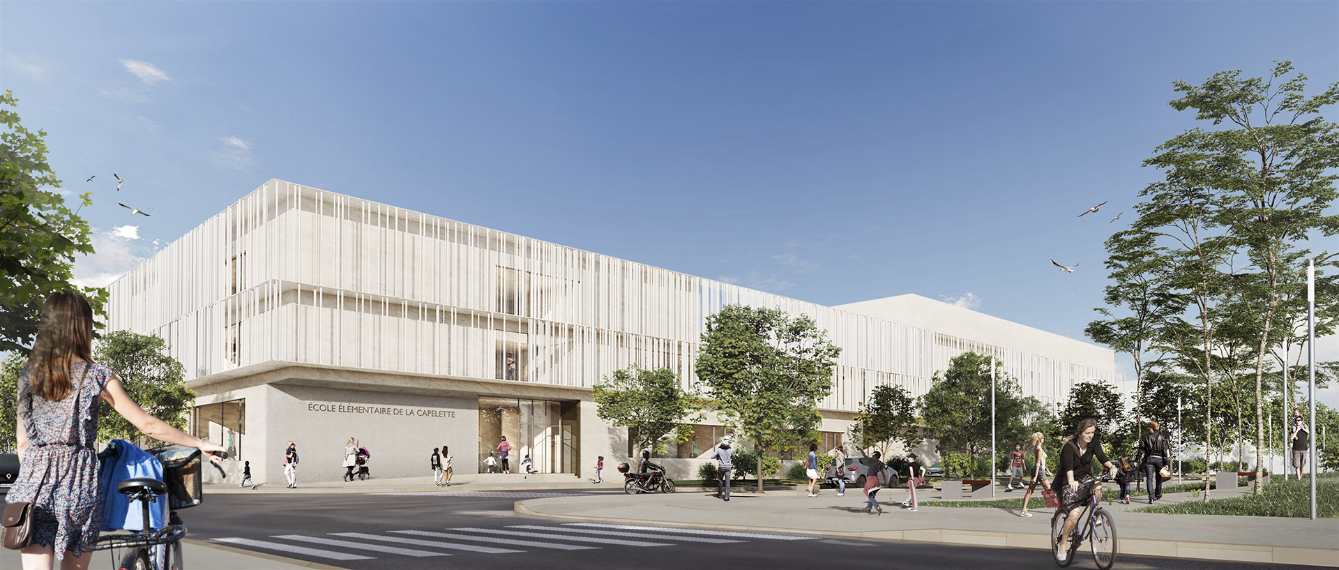 Concours - Groupe Scolaire, La Capelette, Marseille - Agence AT 2019