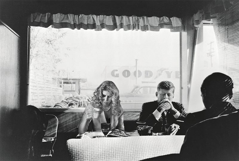 Photo Edit | MFA Project | Change History. Chilled in the diner with JFK.