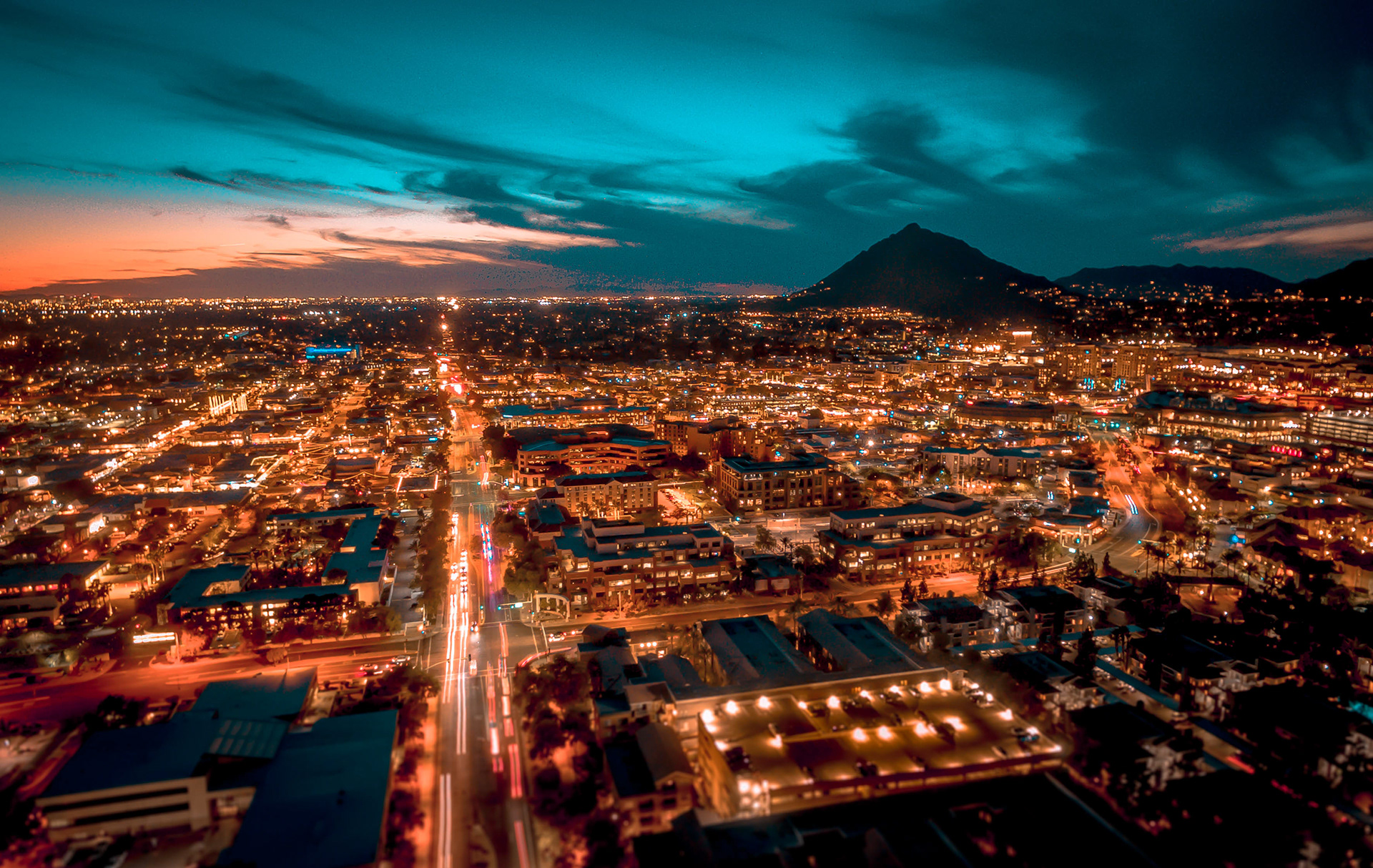 Scottsdale, AZ from the air