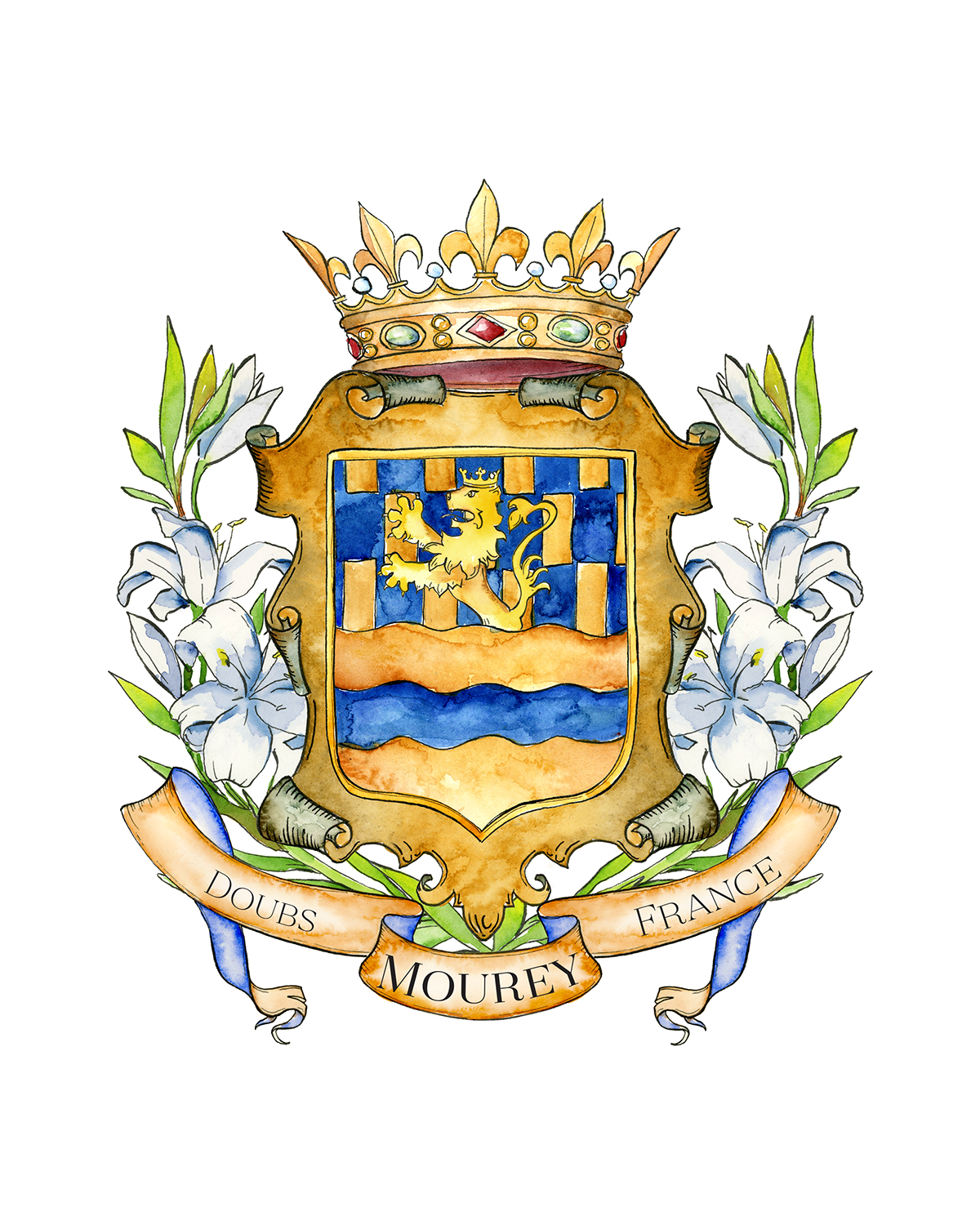 hand-painted-family-crests-by-jamie-hansen-family-tree-coat-of-arms
