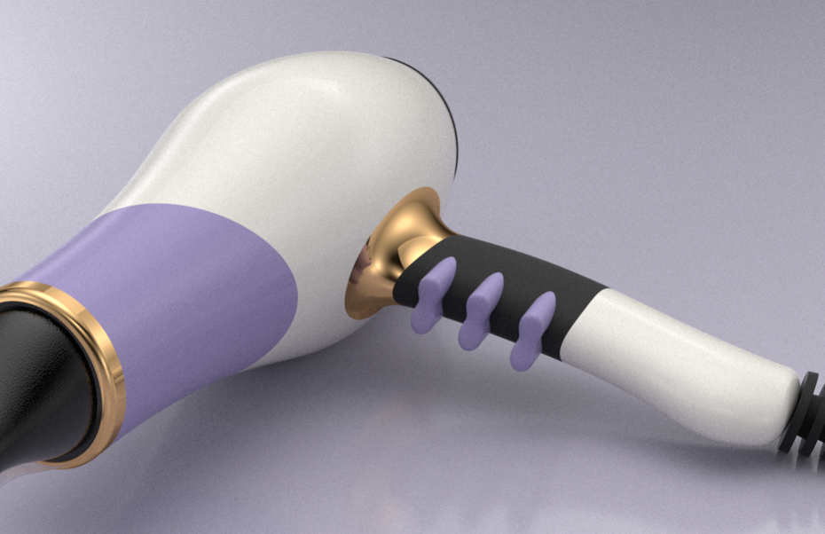 Hair dryer design workout.