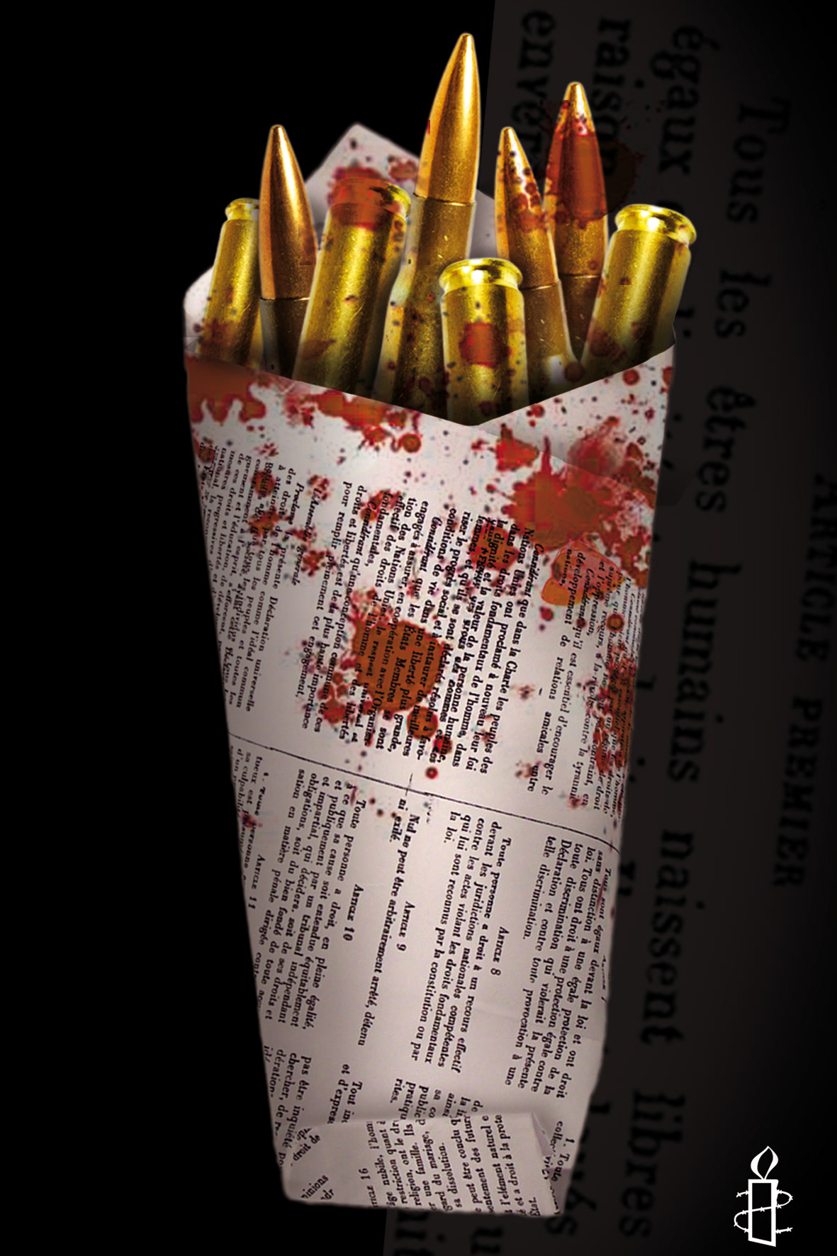 [2008] Visuel pour Amnesty International, pour les 50 ans de la Déclaration Universelle des Droits de l4homme