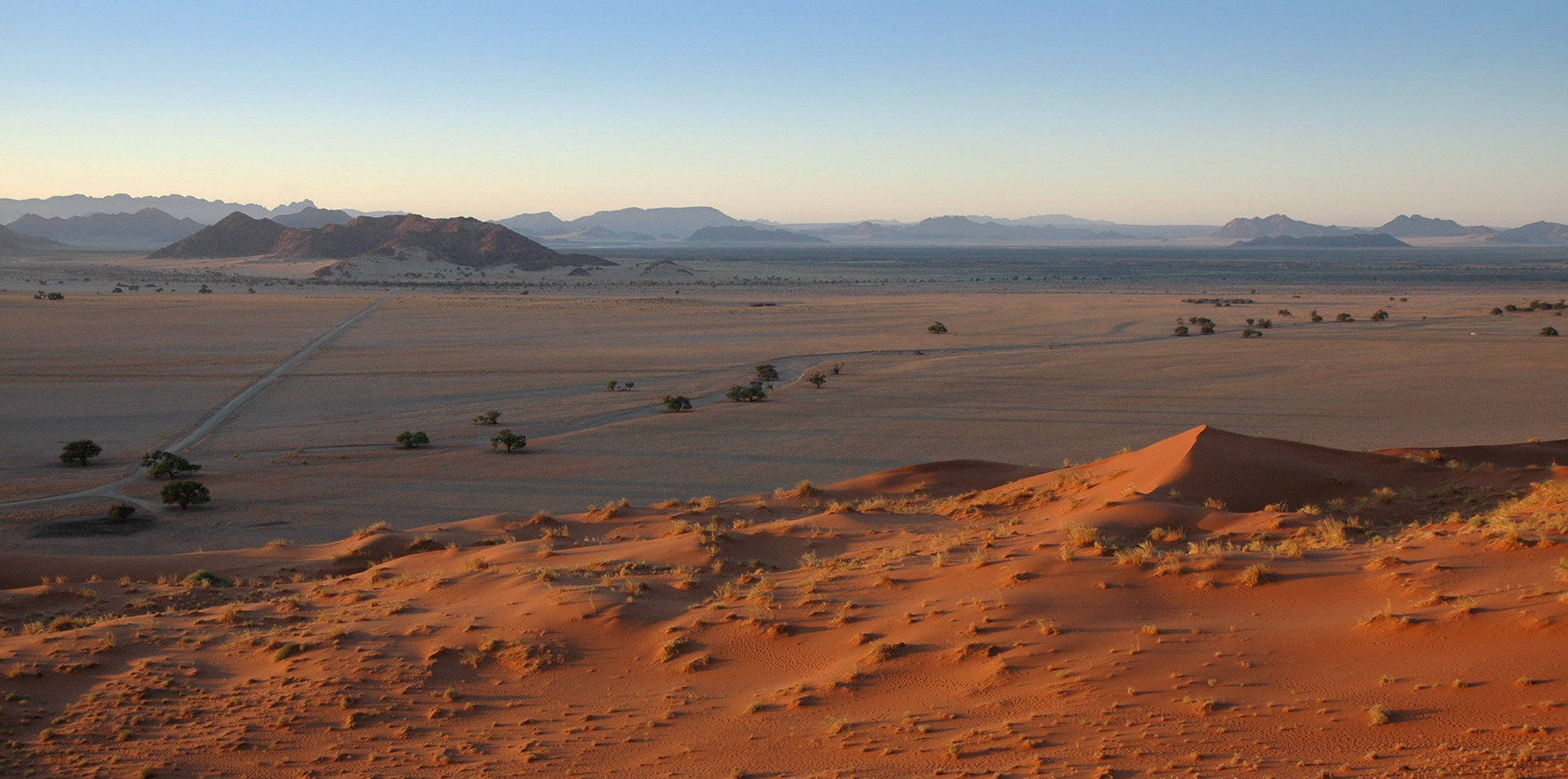 The Namib Desert is probably the most magic landscape of all. The reassuring beauty of sand, changing color under different light conditions, is simply wonderful.