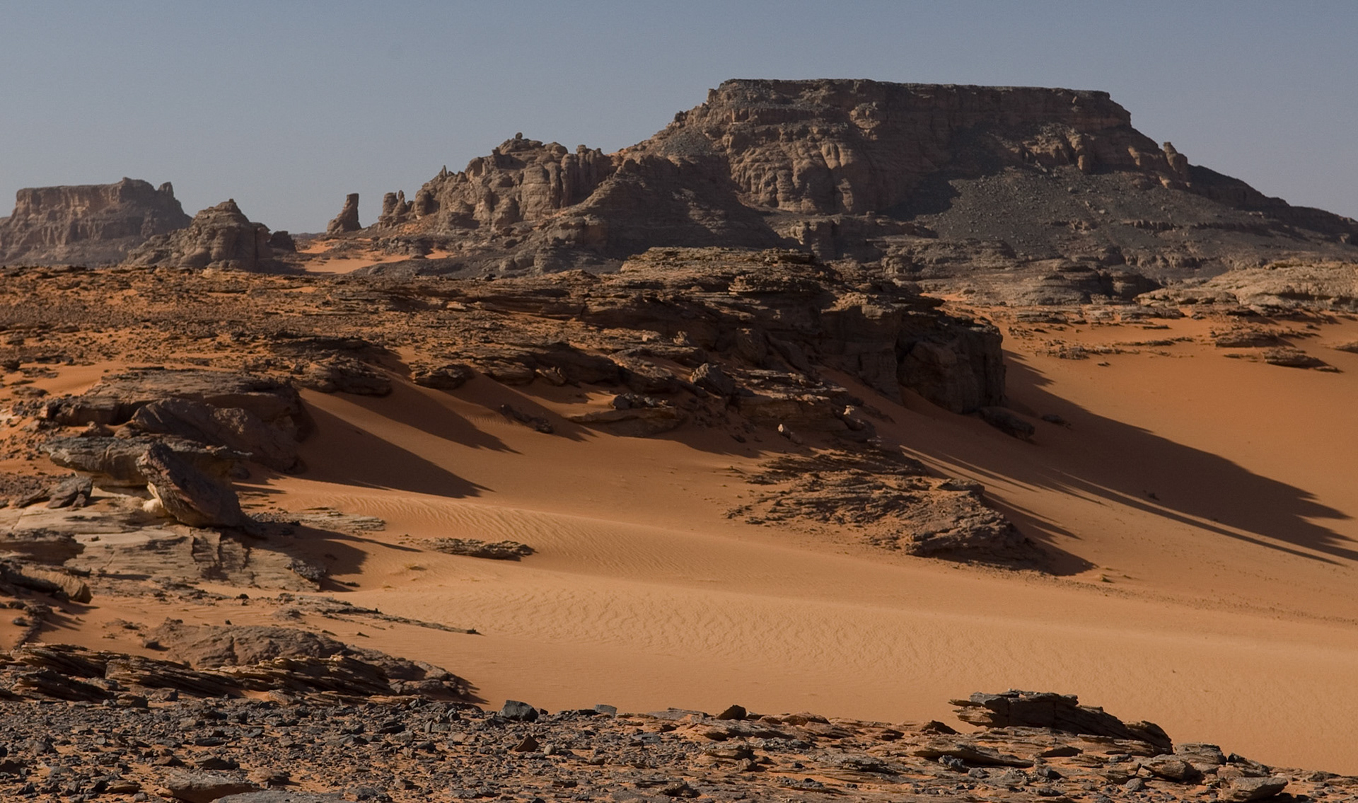 Desert Landscape in Tadrart (Admer Tadrart, Algeria)