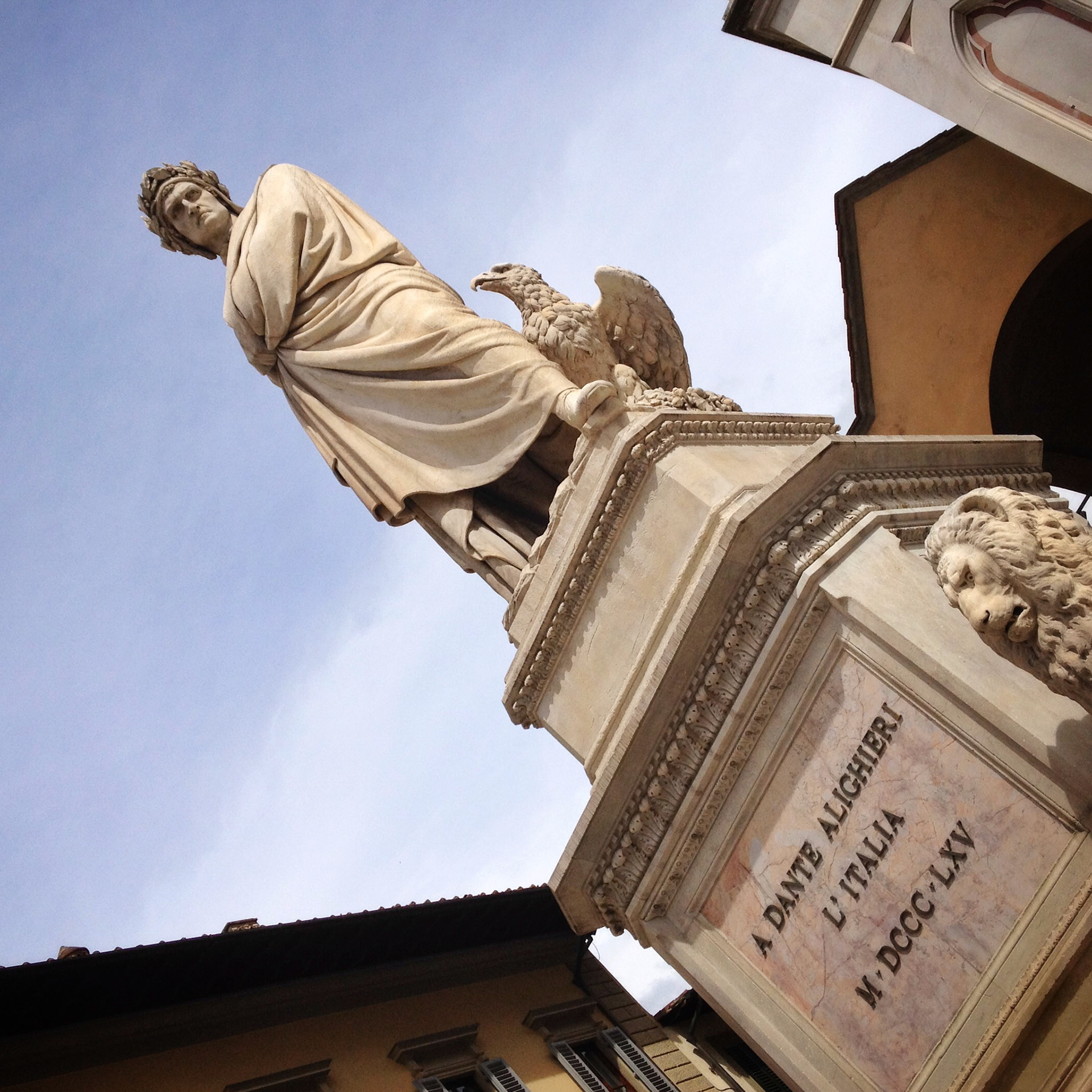 Dante Alighieri in Santa Croce (Firenze, Italy)