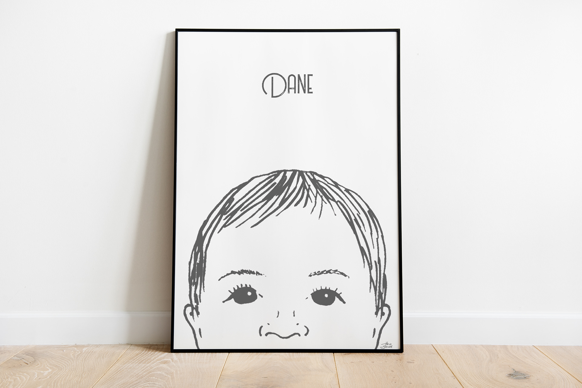 Acrylic Paint Minimalist Portrait