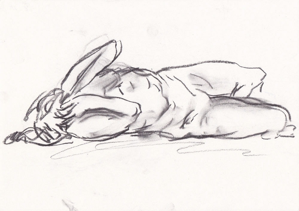 Charcoal on paper