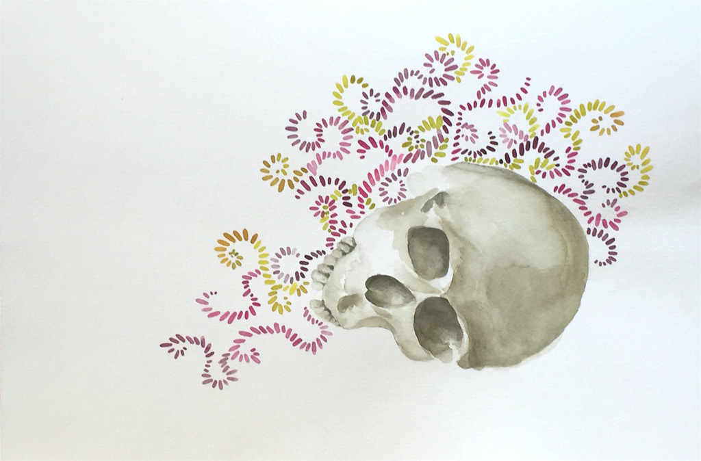 Solo, watercolor/paper, 12 x 20 in.