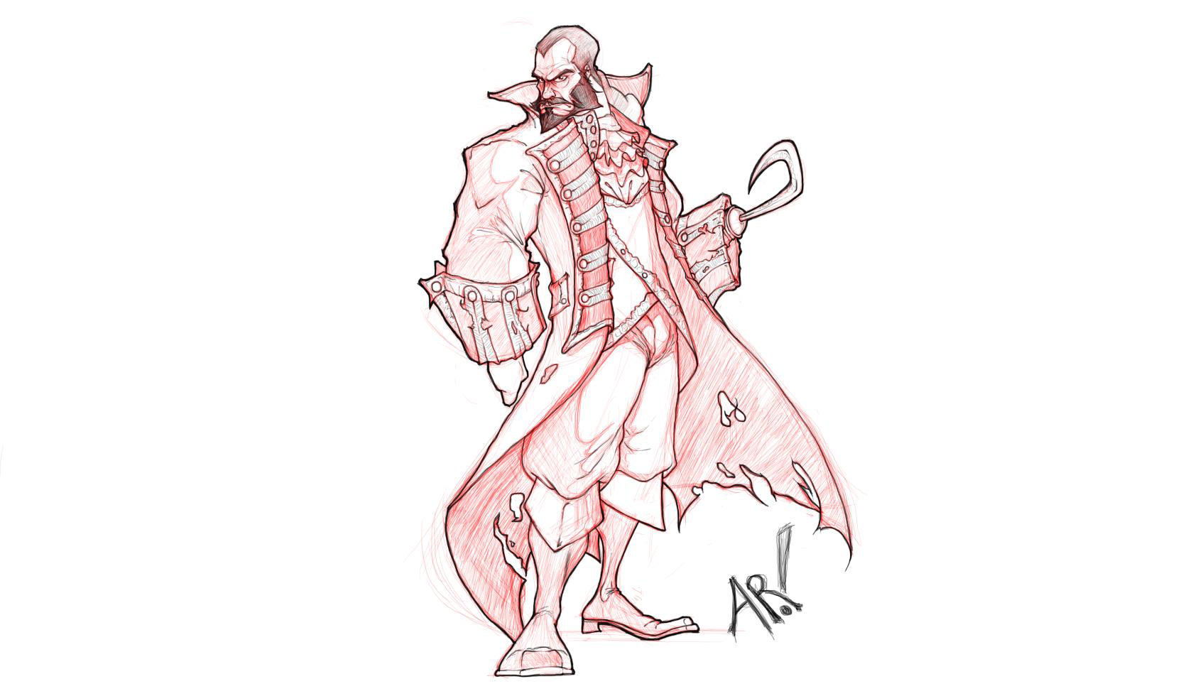 Captain Hook Concept (Personal Project Digital)