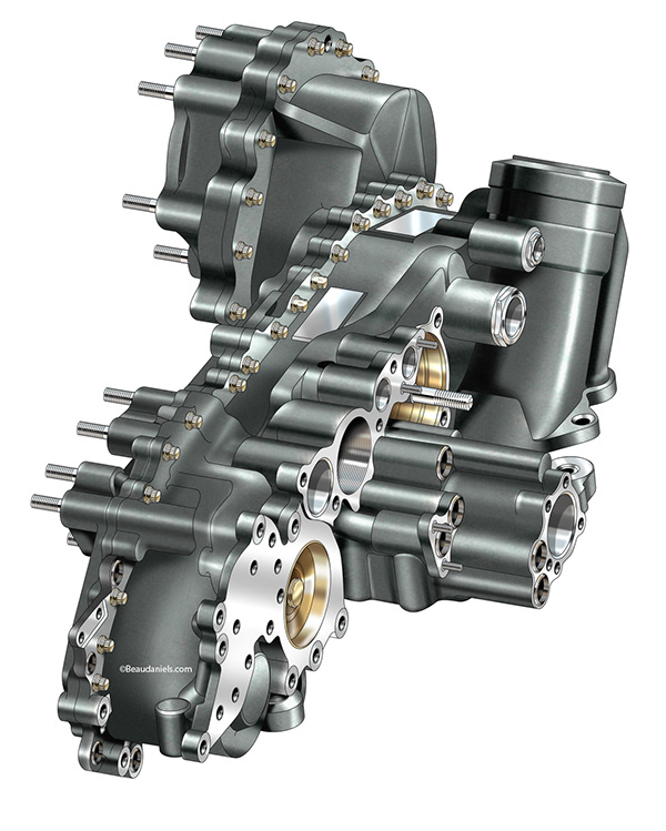 Technical illustration, Beau and Alan Daniels. Aviation technical