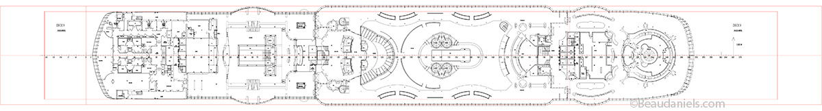 Vision of the Seas, Each deck will now be drawn as an overhead elevation in illustrator.