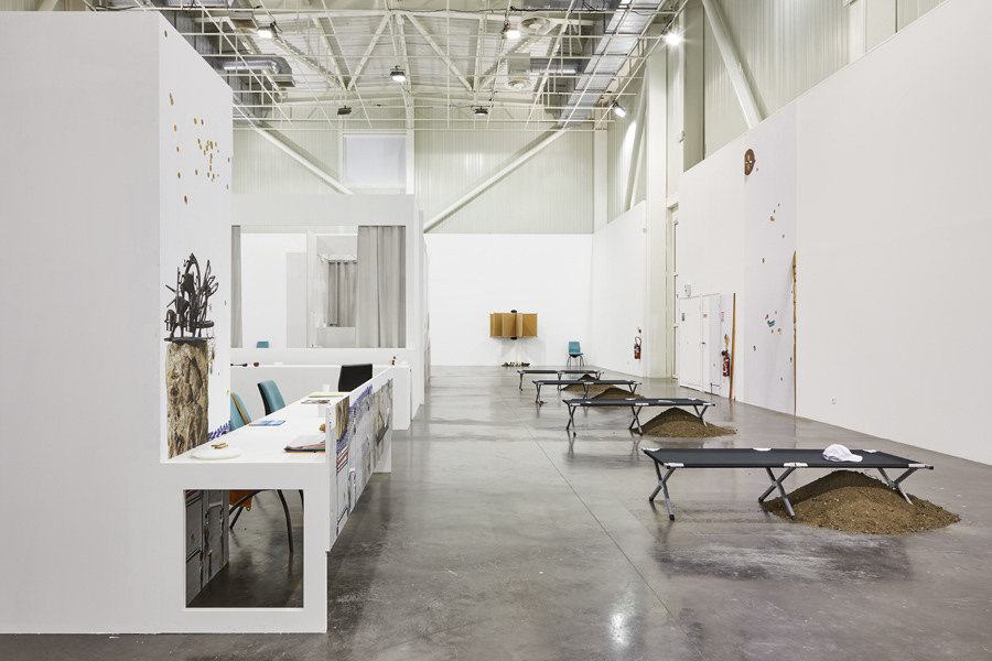 Emmanuelle Lainé, Suspension Volontaire de la Crédulité, Panorama 2019, exhibition view, Credit : Jeanchristophe Lett