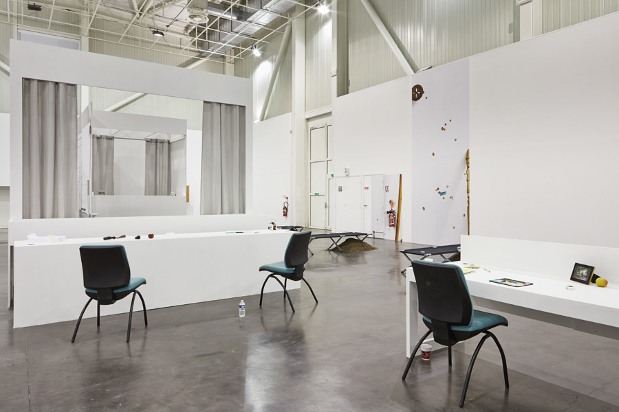 Emmanuelle Lainé, Suspension Volontaire de la Crédulité, Panorama 2019, exhibition view, Credit : Jeanchristophe Lett