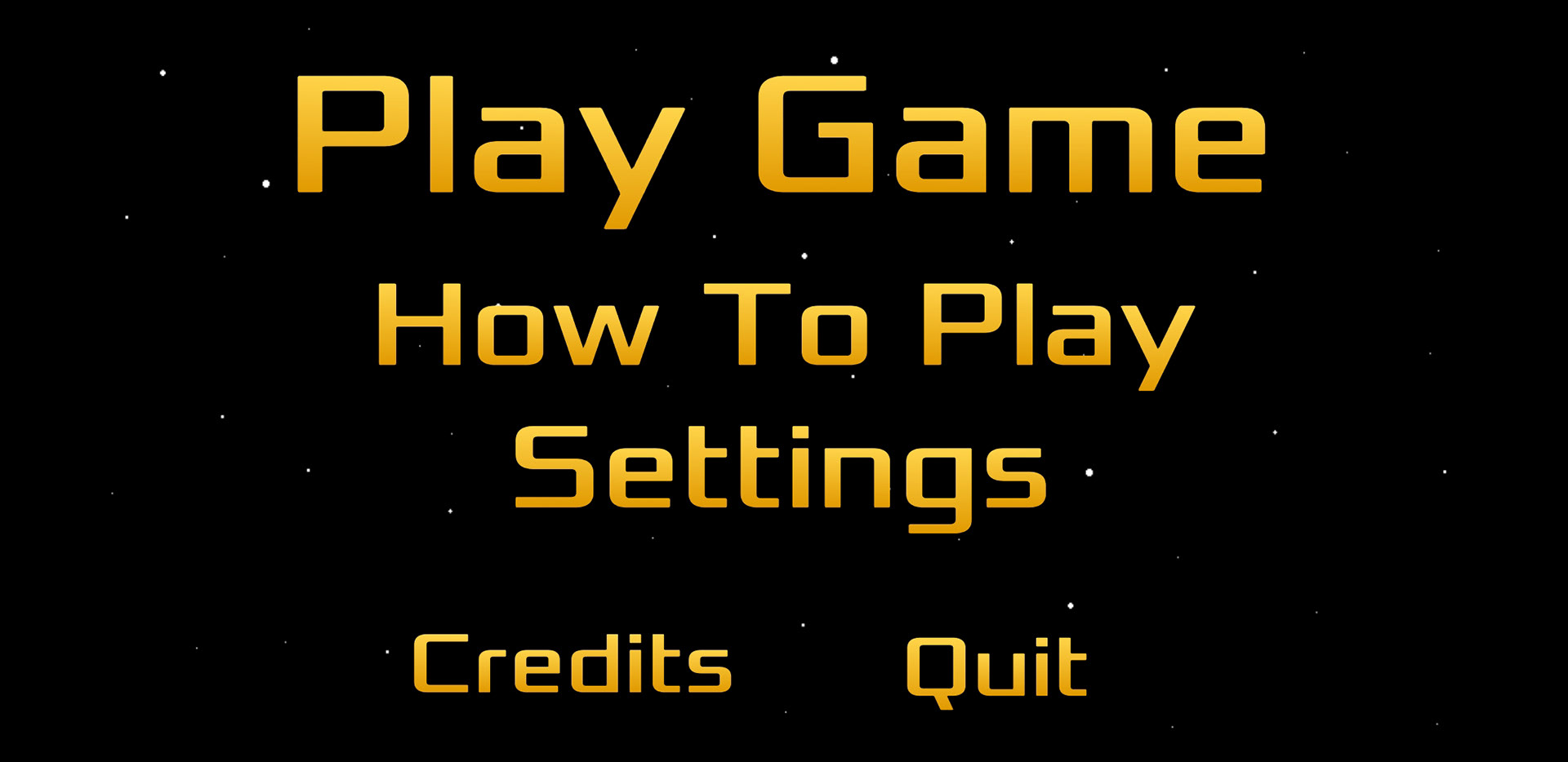 Spaced Main Menu