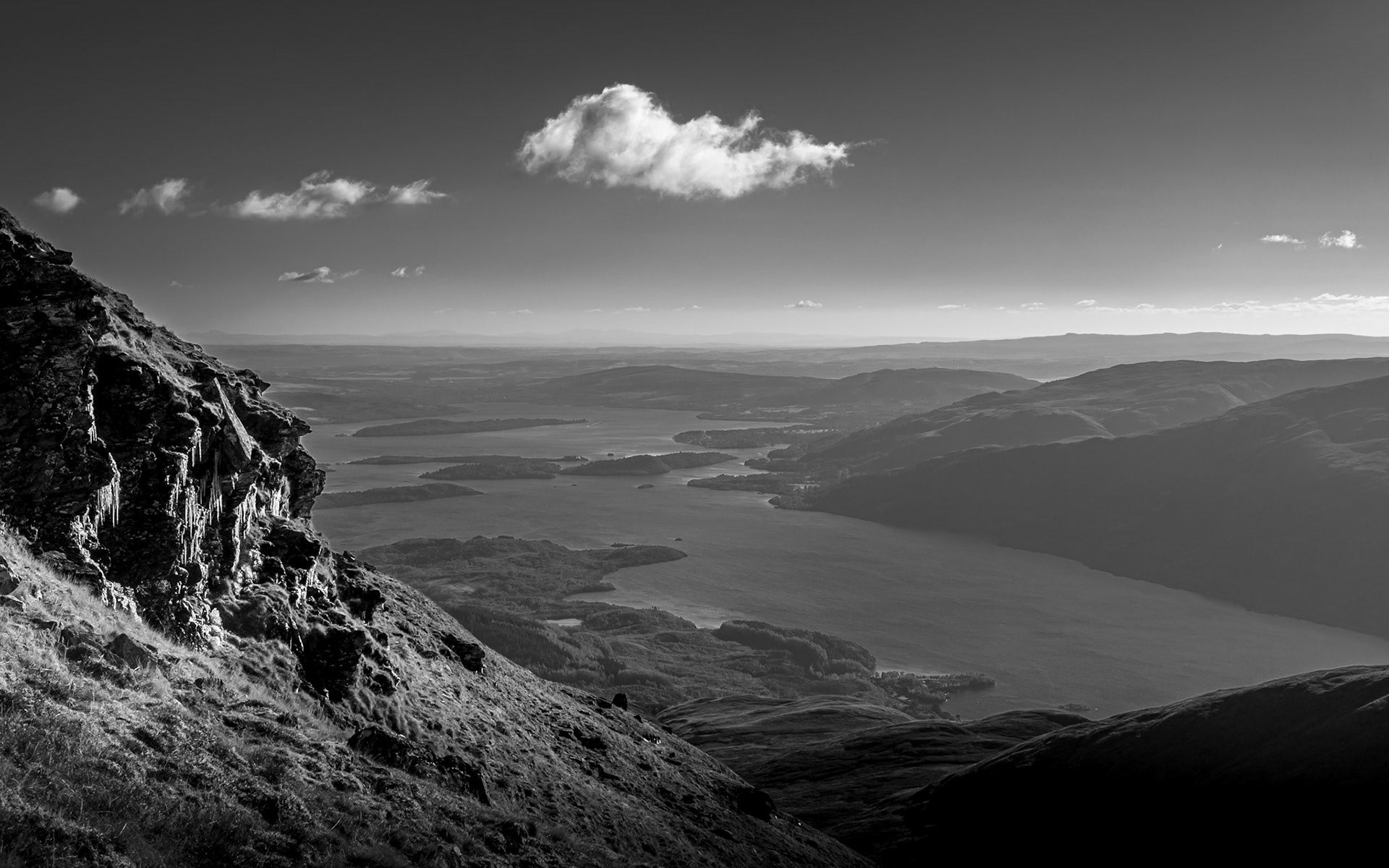 Loch Lomond - Black & White Landscape Photogarphy