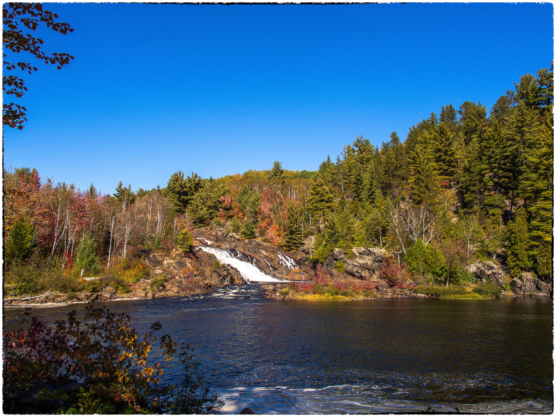 The base of the high Falls at Onaping Falls