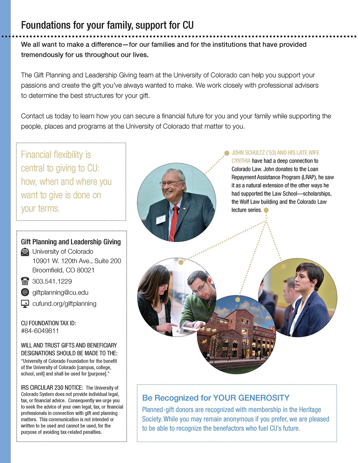 Back cover of estate planning guide