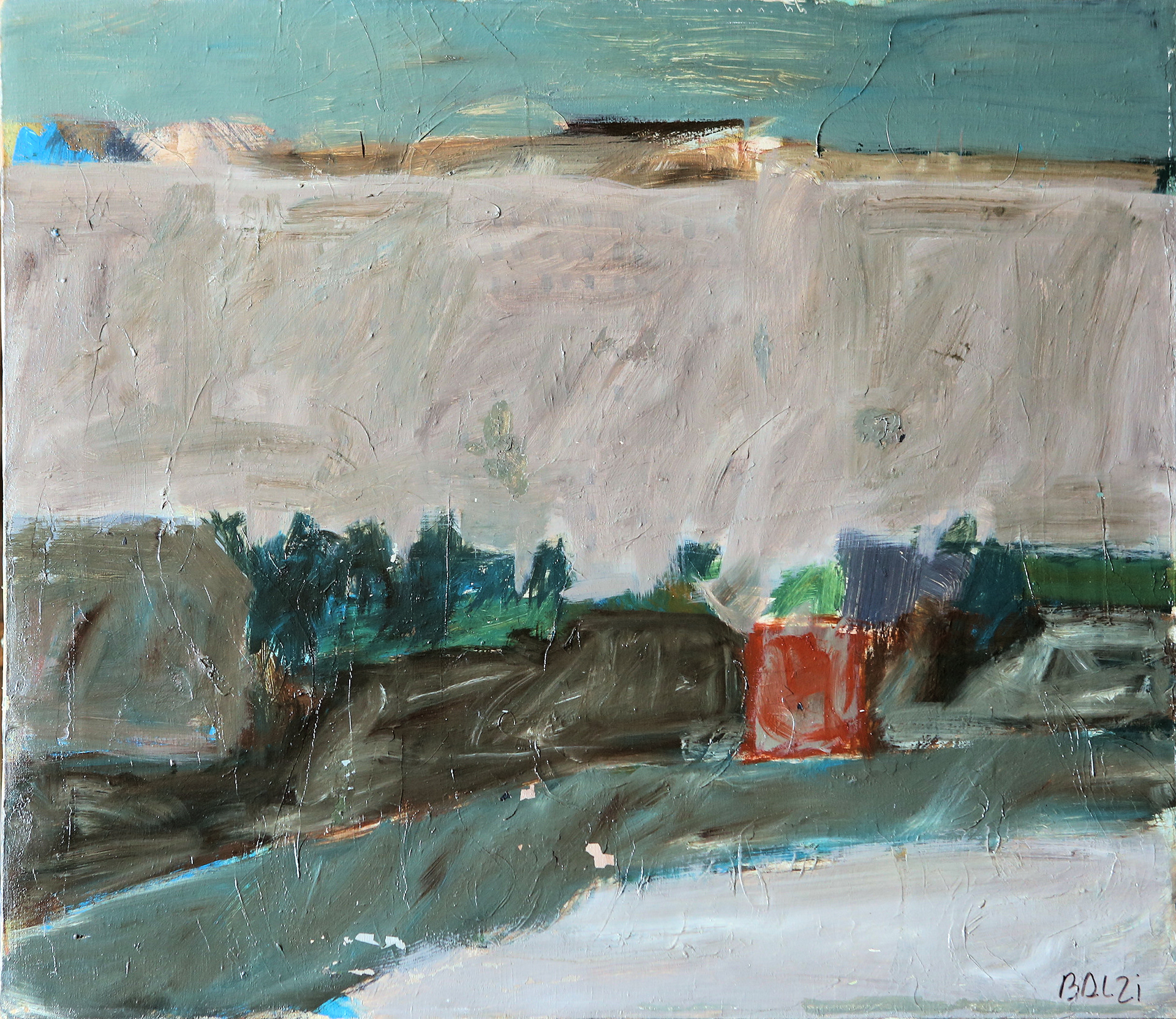 n.91 "Monoblock"  Oil on canvas  Year:1965  70 x 60cm