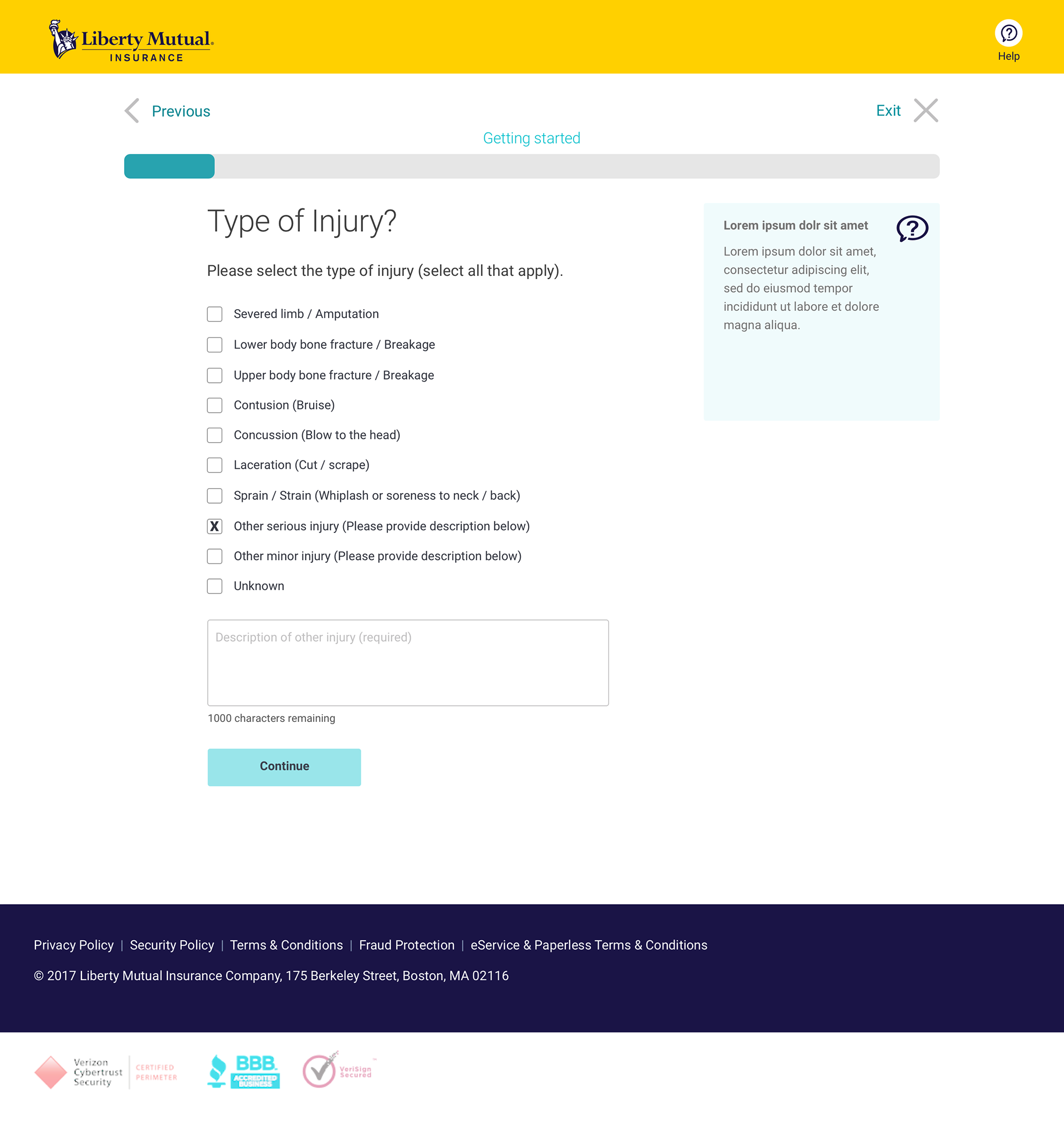 Richard Woolford Third party injury claim UX for Richard Woolford Third party injury claim UX for