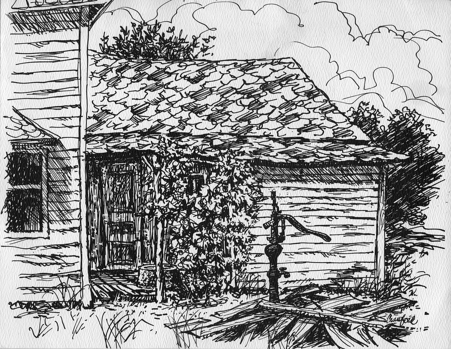 Pen & ink drawing