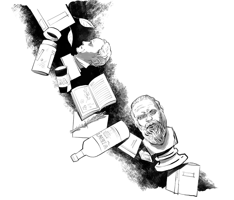 旭ハジメportfolio 河出書房新社 藤白圭 意味が分かると震える話 扉絵6点挿絵数十点