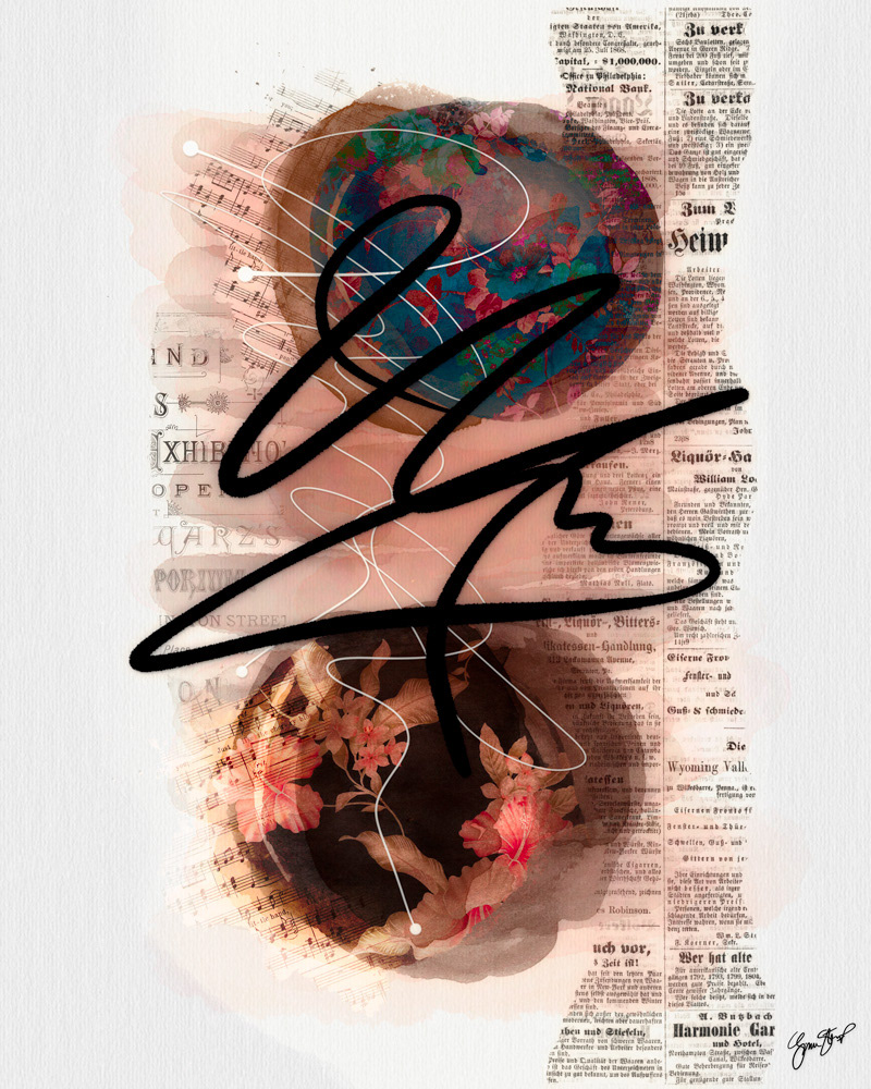 Collage mixed media art by Gina Startup