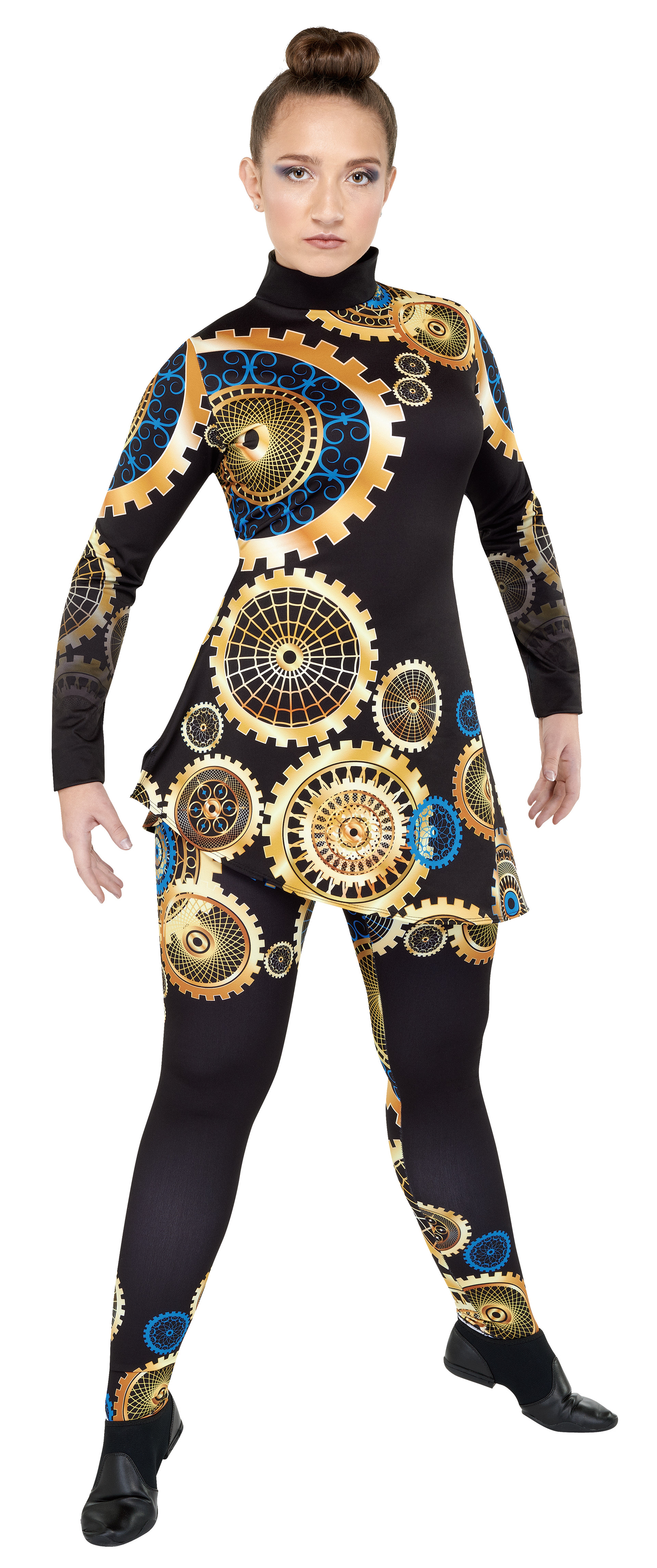 tunic, 2 sleeve, left sweep. separate leggings