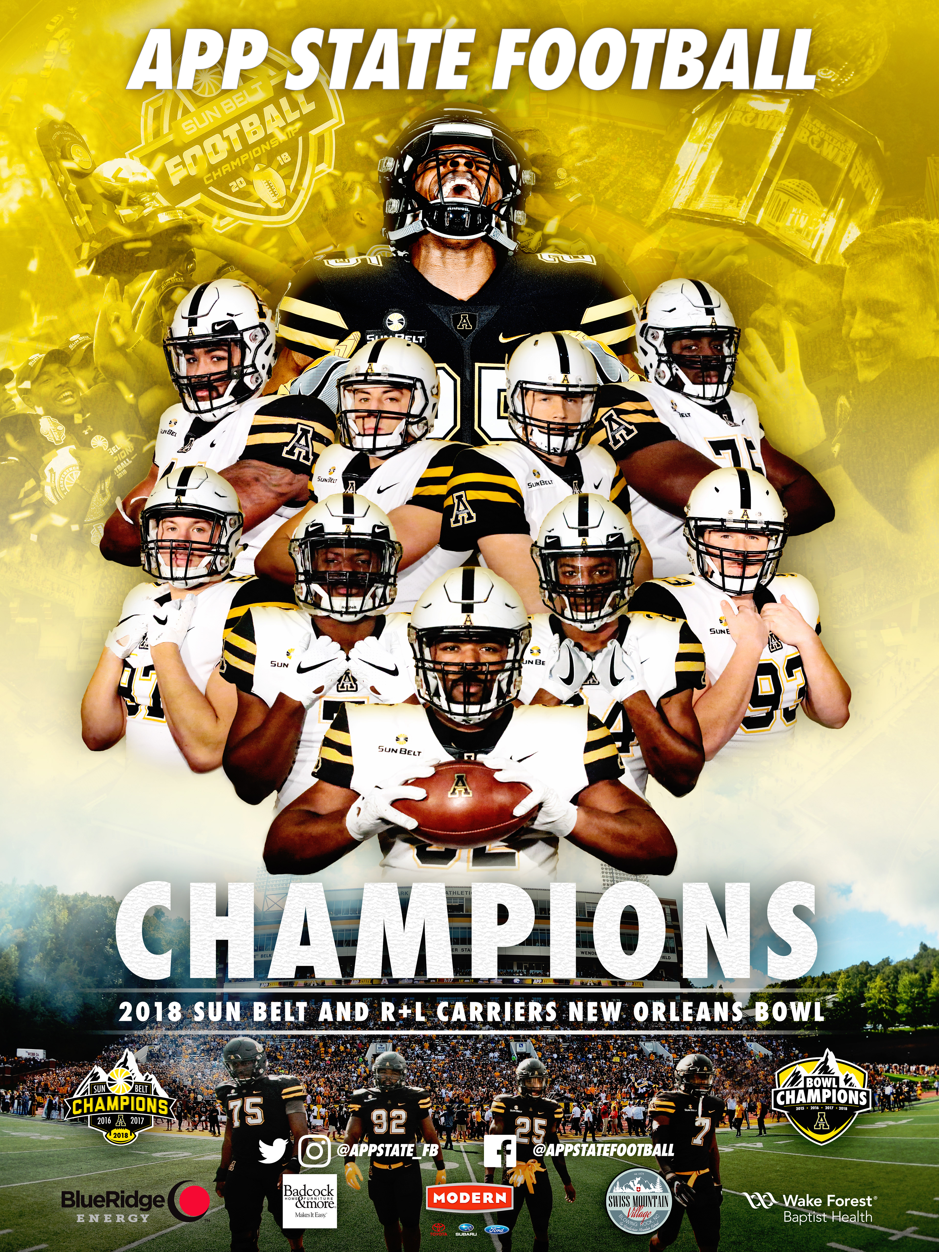 2018 Commemorative/Championship Football Poster