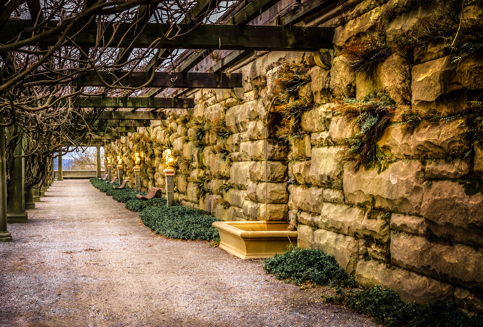Walkway Below South Terrace at Biltmore House