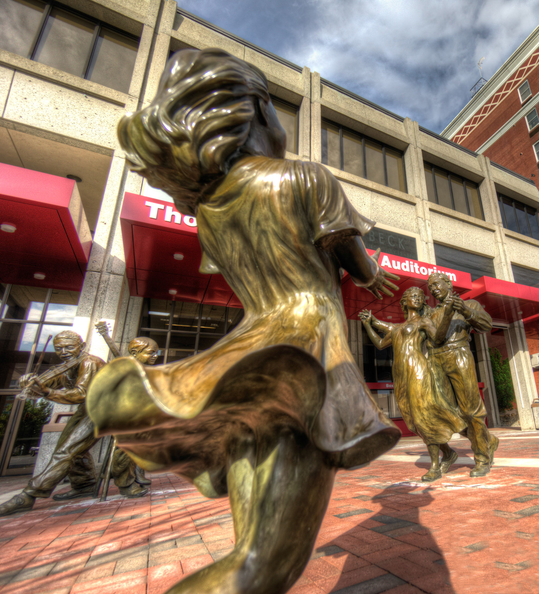 Dancers at Thomas Wolfe Auditorium