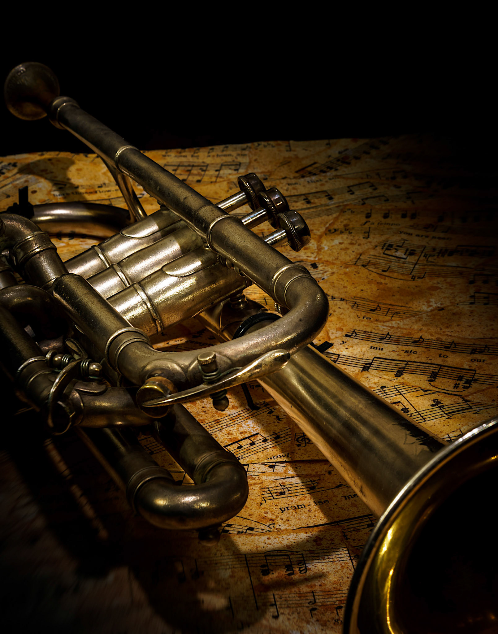 An old trumpet with a history