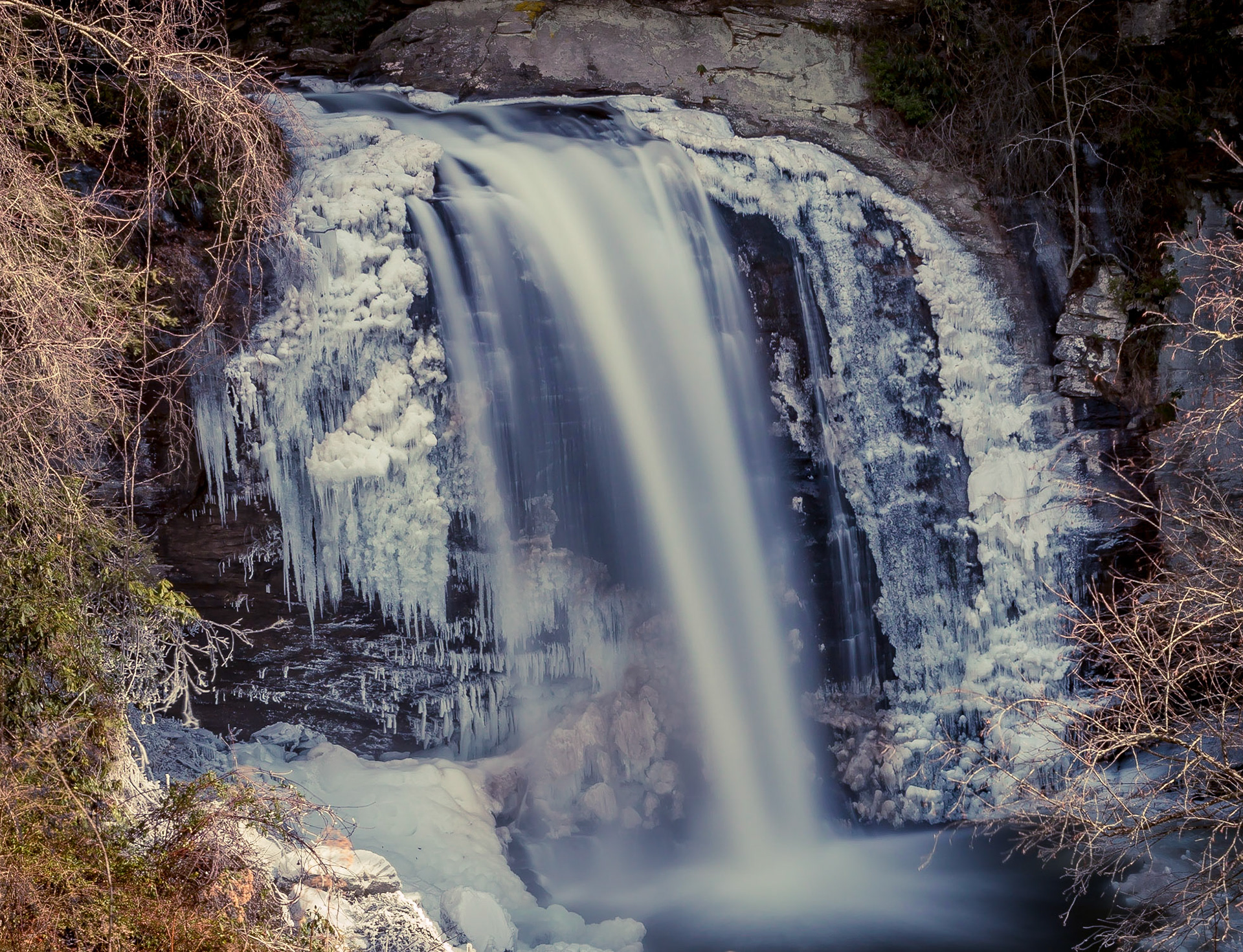 Icy Looking Glass Falls