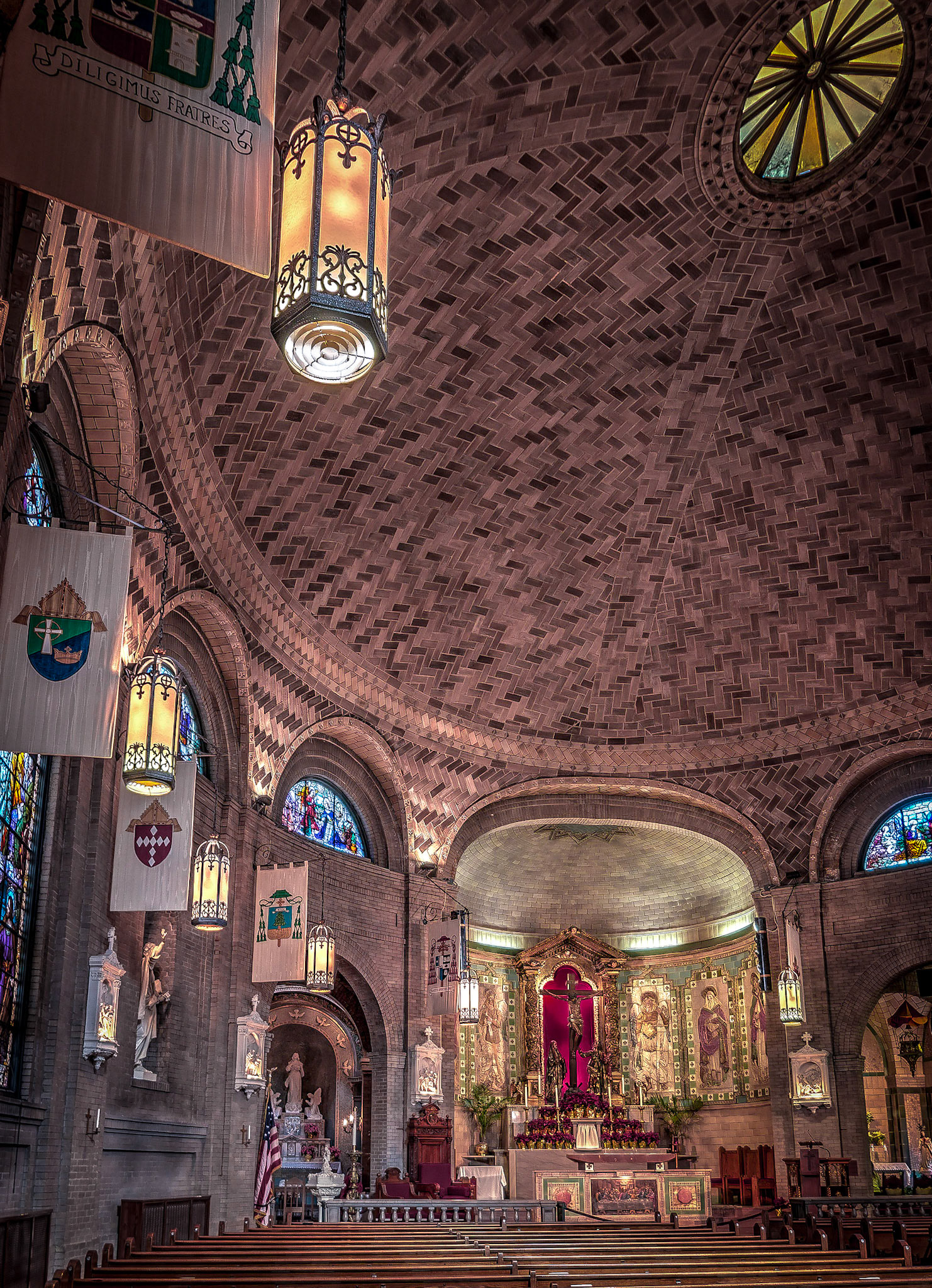 St. Lawrence Basilica showing the domed roof.