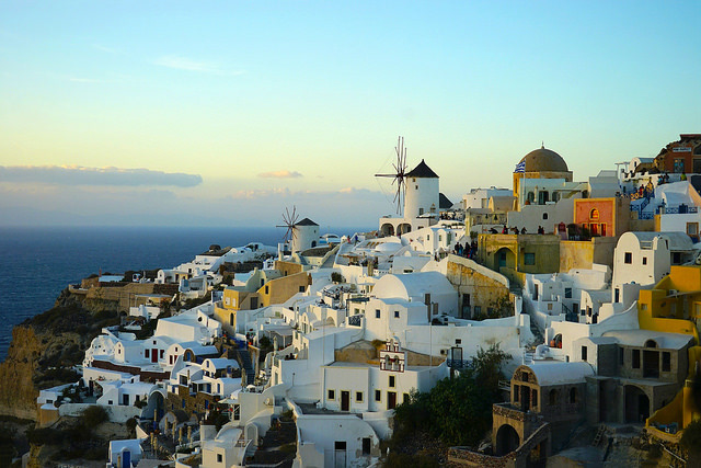 Oia in Santorini, Greece