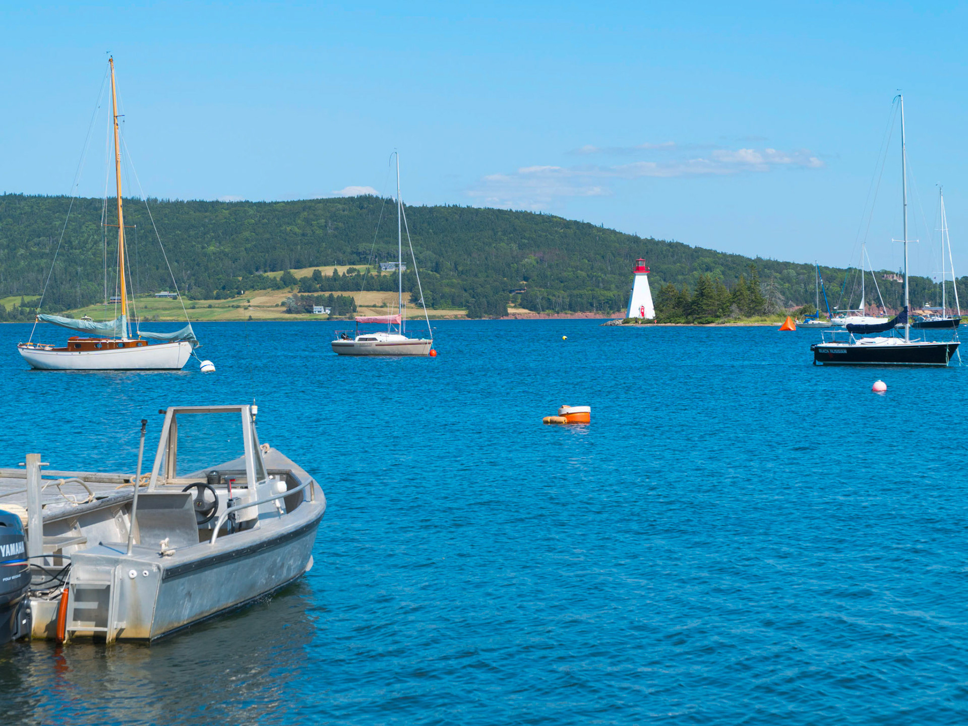 Kidston Island lighthouse near Baddeck