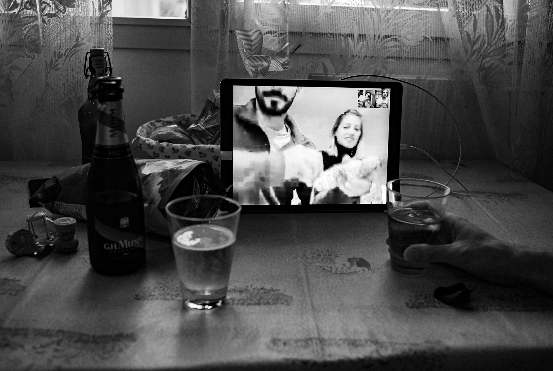 Birthday party with roomate and friends