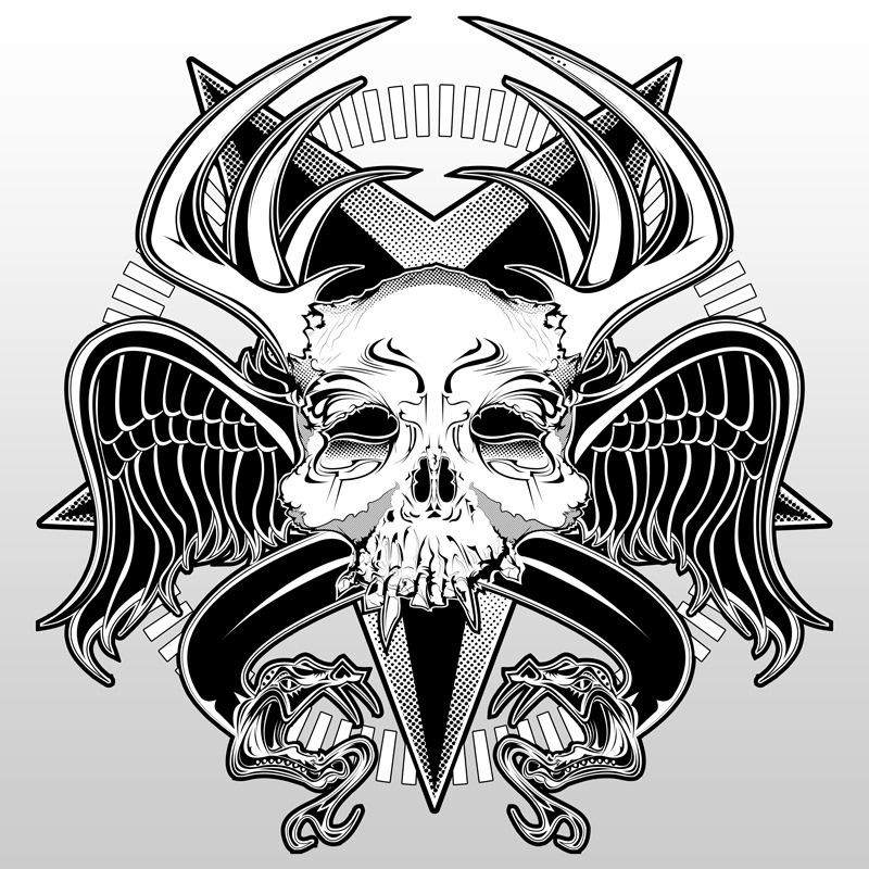 PIXELRAT.NET - Occult Skull Vector